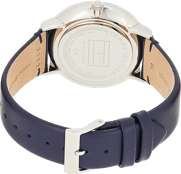 Tommy Hilfiger Jenna White Dial Blue Leather Strap Watch for Women - 1782072 Buy Now By Tommy Hilfiger