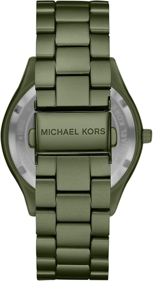 Michael Kors Slim Runway Green Dial Green Steel Strap Watch for Women - MK4526 Buy Now By Michael Kors