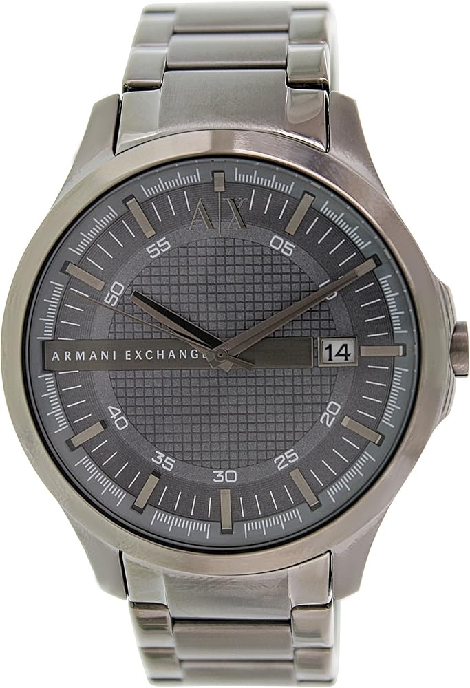 Armani Exchange Hampton Chronograph Grey Dial Grey Steel Strap Watch For Men - AX2135 Buy Now By Armani Exchange