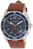 Coach Kent Chronograph Blue Dial Brown Leather Strap Watch for Men - 14602560 Buy Now By Coach