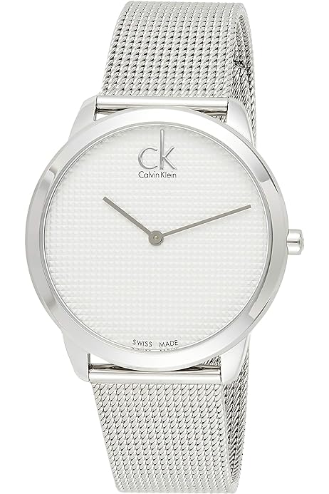 Calvin Klein Minimal Silver Dial Silver Mesh Bracelet Watch for Men - K3M211Y6 Buy Now By Calvin Klein