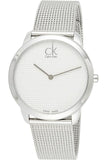 Calvin Klein Minimal Silver Dial Silver Mesh Bracelet Watch for Men - K3M211Y6 Buy Now By Calvin Klein