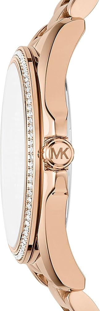 Michael Kors Bradshaw Quartz Rose Gold Dial Rose Gold Steel Strap Watch For Women - MK6556 Buy Now By Michael Kors