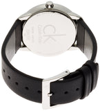 Calvin Klein Minimal Silver Dial Black Leather Strap Watch for Women - K3M221C6 Buy Now By Calvin Klein