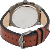 Fossil Everett Chronograph Grey Dial Brown Leather Strap Watch for Men - FS5799 Buy Now By Fossil