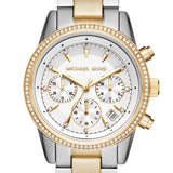 Michael Kors Ritz White Dial Two Tone Steel Strap Watch for Women - MK6474 Buy Now By Michael Kors