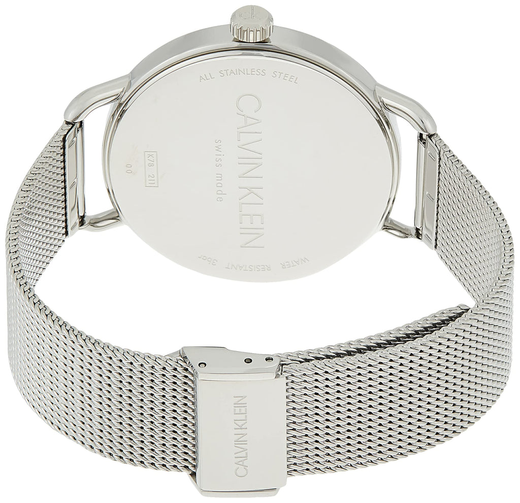 Calvin Klein Even Black Dial Silver Mesh Bracelet Watch for Women - K7B21121 Buy Now By Calvin Klein