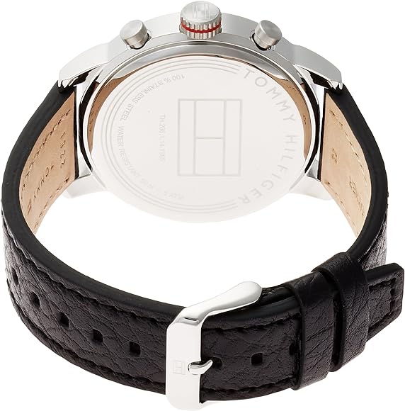 Tommy Hilfiger Jake Chronograph Black Dial Black Leather Strap Watch for Men - 1791232 Buy Now By Tommy Hilfiger