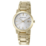Burberry The City Silver Dial Gold Steel Strap Unisex Watch - BU9003 Buy Now By Burberry