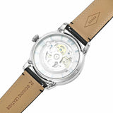 Fossil Townsman Automatic Skeleton Blue Dial Black Leather Strap Watch for Men - ME3200 Buy Now By Fossil