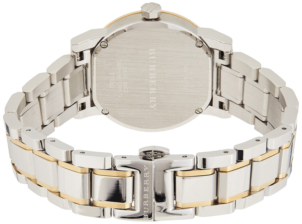 Burberry The City White Dial Two Tone Steel Strap Watch for Women - BU9115 Buy Now By Burberry