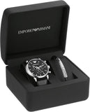 Emporio Armani Dress Analog Black Dial Black Leather Strap Watch For Men - AR8029 Buy Now By Emporio Armani