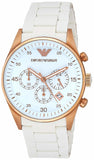 Emporio Armani Sportivo White Dial White Rubber Strap Watch For Men - AR5919 Buy Now By Emporio Armani