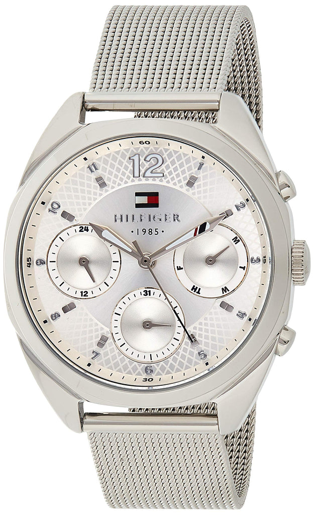 Tommy Hilfiger Mia Silver Dial Silver Mesh Bracelet Watch for Men - 1781628 Buy Now By Tommy Hilfiger