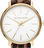 Michael Kors Pyper Three-Hand White Dial Cheetah Print Leather Strap Watch for Women - MK4751 Buy Now By Michael Kors