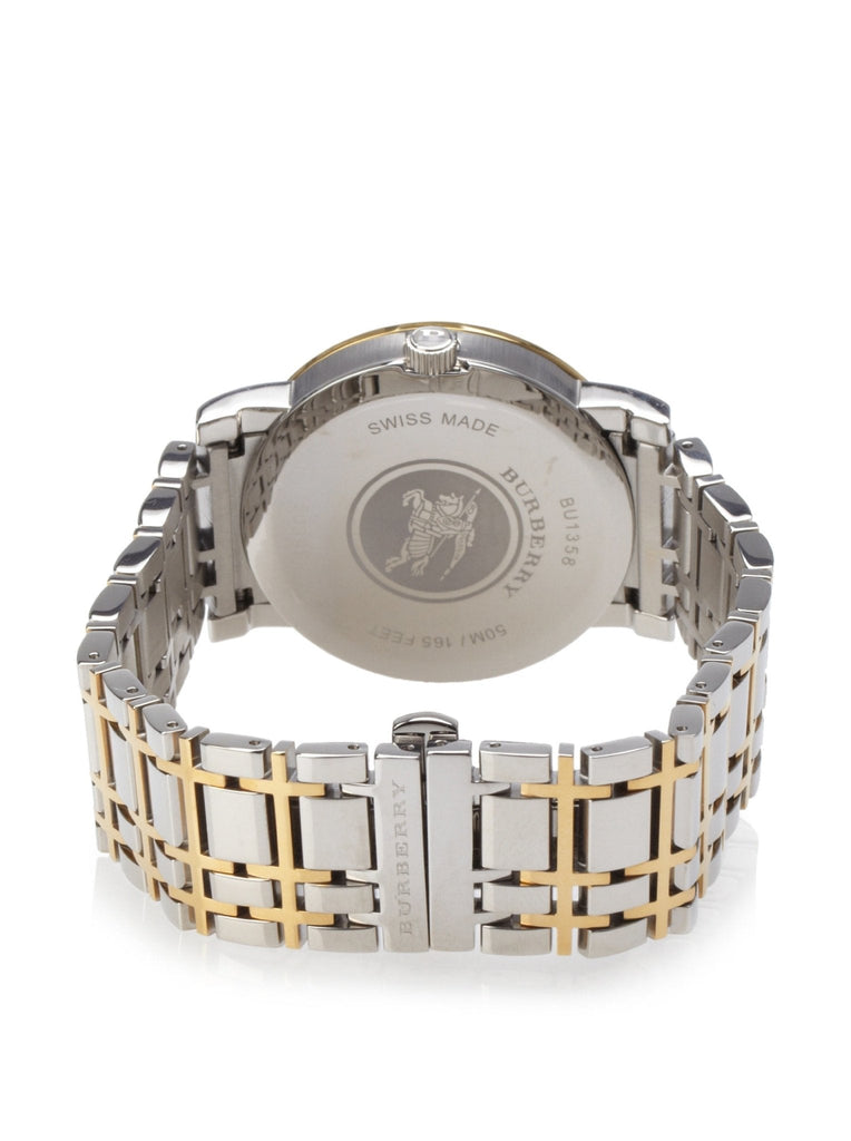 Burberry Heritage White Dial Two Tone Stainless Steel Strap Watch for Men - BU1358 Buy Now By Burberry