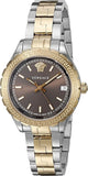 Versace Hellenyium Brown Dial Two Tone Steel Strap Watch for Women - V12040015 Buy Now By Versace