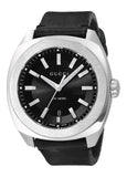 Gucci GG2570 Black Dial Black Leather 44mm Watch For Men - YA142208 Buy Now By Gucci