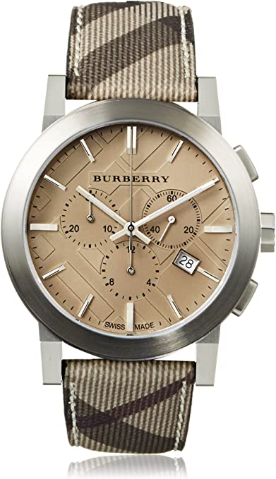 Burberry The City Smoked Brown Dial Brown Leather Strap Watch for Men - BU9361 Buy Now By Burberry