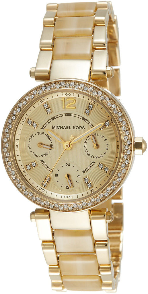 Michael Kors Parker Gold DIal Gold Steel Strap Watch for Women - MK5842 Buy Now By Michael Kors