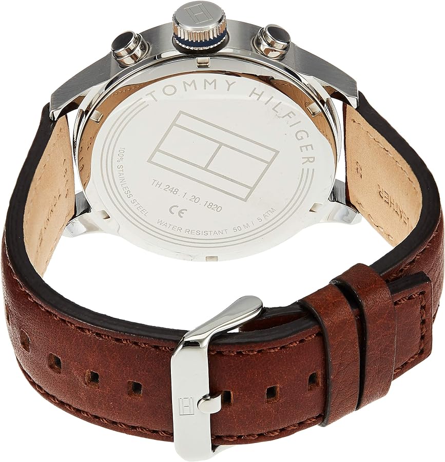 Tommy Hilfiger Sport Multifunction Blue Dial Brown Leather Strap Watch for Men - 1791137 Buy Now By Tommy Hilfiger
