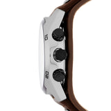 Fossil Coachman Chronograph White Dial Brown Leather Strap Watch for Men - CH2890 Buy Now By Fossil