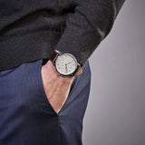 Tommy Hilfiger Deacon White Dial Brown Leather Strap Watch for Men - 1791550 Buy Now By Tommy Hilfiger