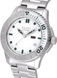 Gucci G Timeless Silver Dial Silver Steel Strap Watch For Men - YA126232 Buy Now By Gucci