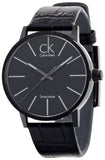 Calvin Klein Post Minimal Black Dial Black Leather Strap Watch for Men - K7621401 Buy Now By Calvin Klein