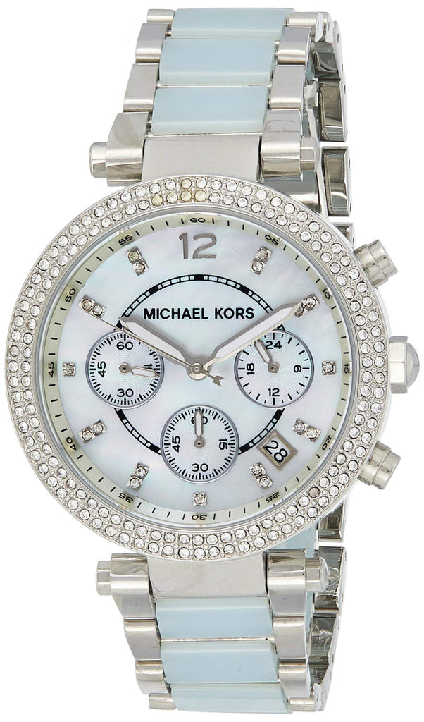 Michael Kors Parker White Dial Two Tone Steel Strap Watch for Women - MK6138 Buy Now By Michael Kors