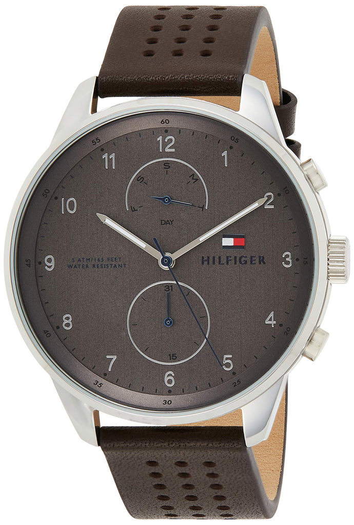 Tommy Hilfiger Chase Quartz Brown Dial Brown Leather Strap Watch for Men - 1791579 Buy Now By Tommy Hilfiger