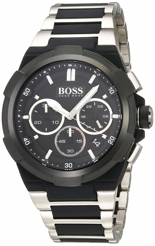 Hugo Boss Supernova Black Dial Two Tone Steel Strap Watch for Men - 1513368 Buy Now By Hugo Boss