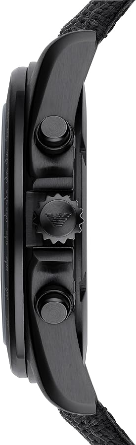 Emporio Armani Sigma Chronograph Black Dial Black Leather Strap Watch For Men - AR6131 Buy Now By Emporio Armani