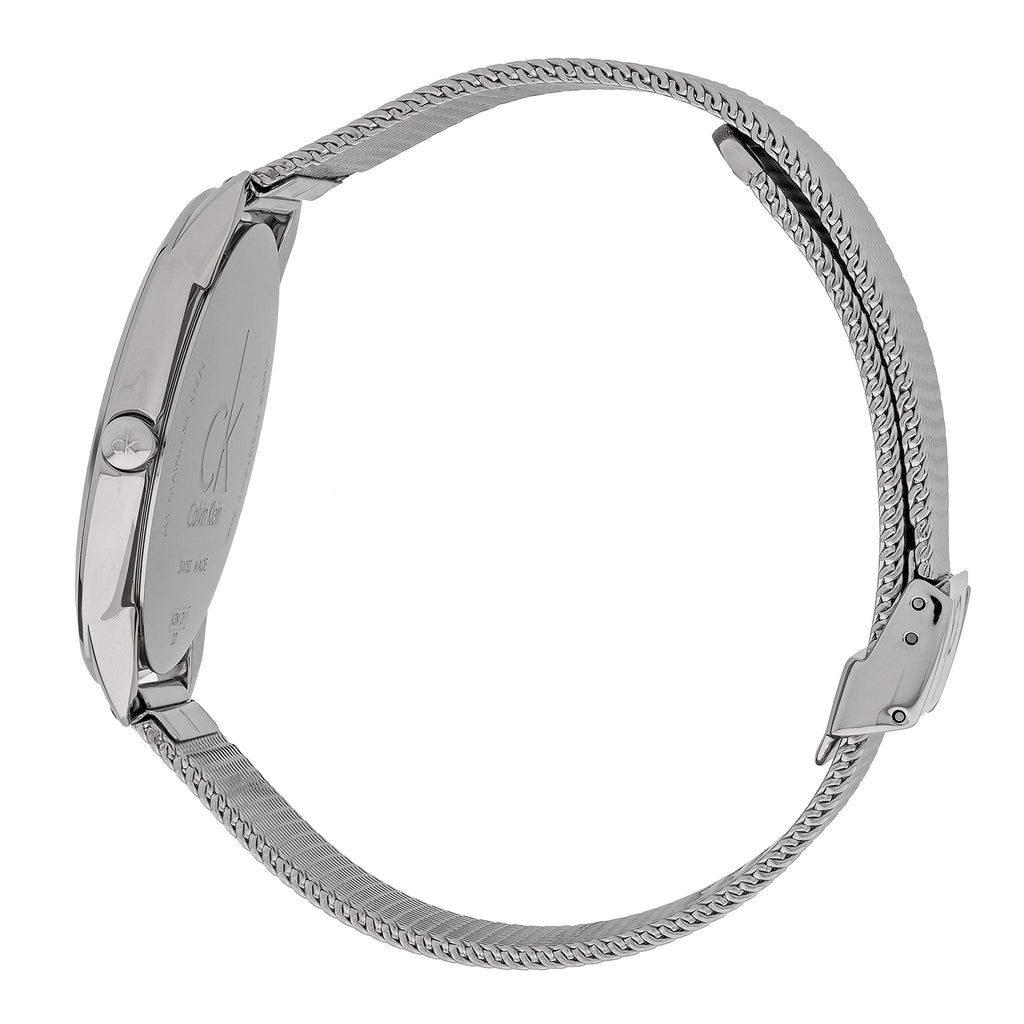 Calvin Klein Minimal Blue Dial Silver Mesh Bracelet Watch for Men - K3M2112N Buy Now By Calvin Klein
