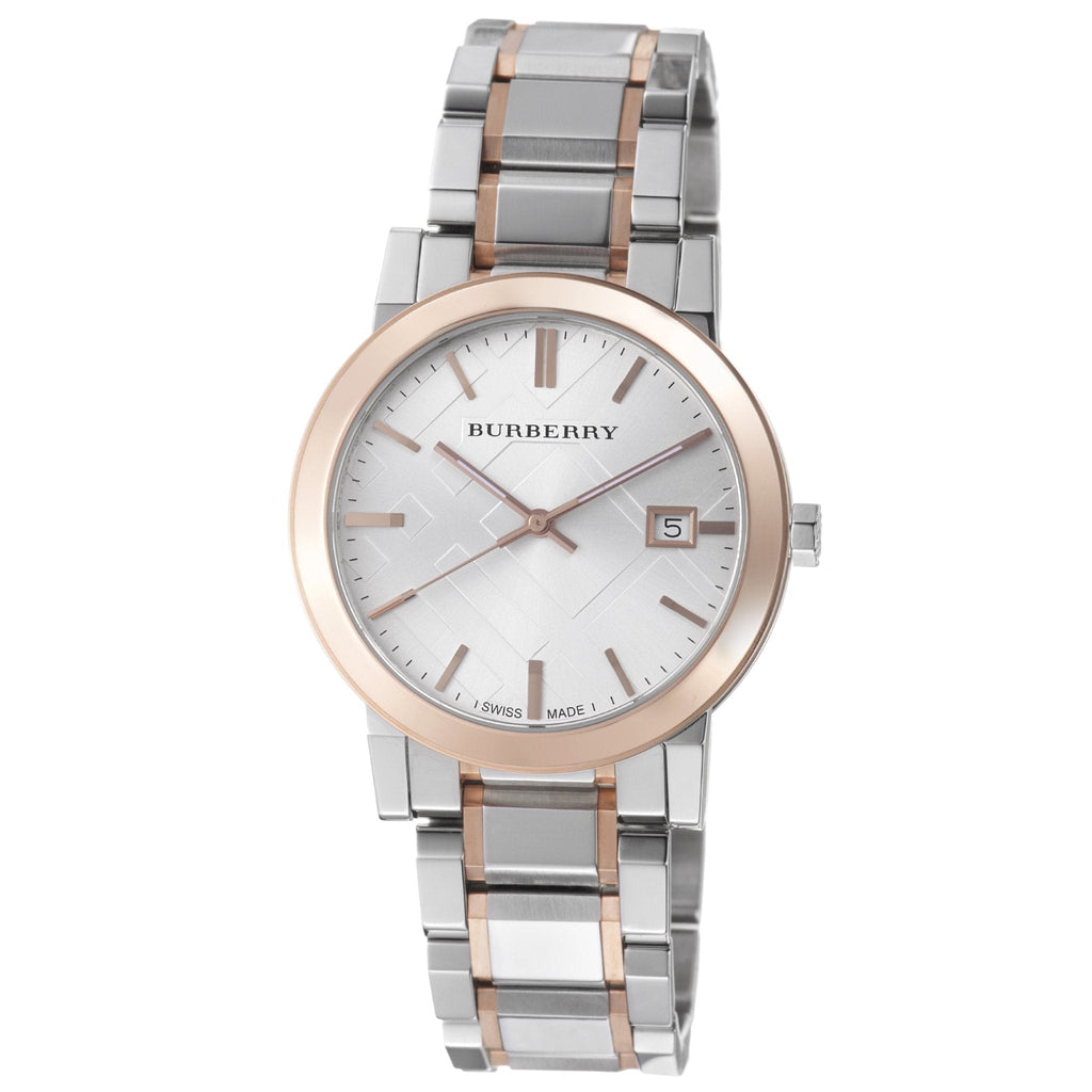 Burberry The City White Dial Two Tone Steel Strap Watch for Women - BU9006 Buy Now By Burberry