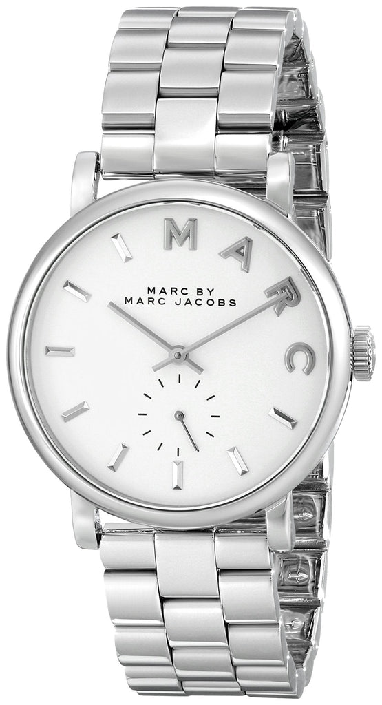 Marc Jacobs Baker White Dial Silver Steel Strap Watch for Women - MBM3242 Buy Now By Marc Jacobs