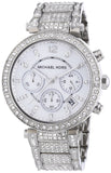 Michael Kors Parker Mother of Pearl Dial Diamonds Silver Steel Strap Watch for Women - MK5572 Buy Now By Michael Kors