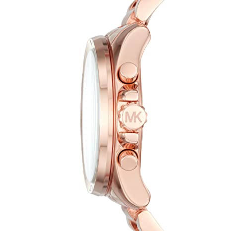 Michael Kors Brecken Chronograph Quartz Rose Gold Dial Rose Gold Steel Strap Watch For Women - MK6367 Buy Now By Michael Kors