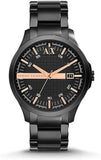 Armani Exchange Hampton Chronograph Black Dial Black Steel Strap Watch For Men - AX2150 Buy Now By Armani Exchange