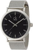 Calvin Klein Surround Black Dial Silver Mesh Bracelet Watch for Men - K3W21121 Buy Now By Calvin Klein