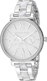 Michael Kors Sofie Analog White Dial Silver Steel Strap Watch For Women - MK4345 Buy Now By Michael Kors