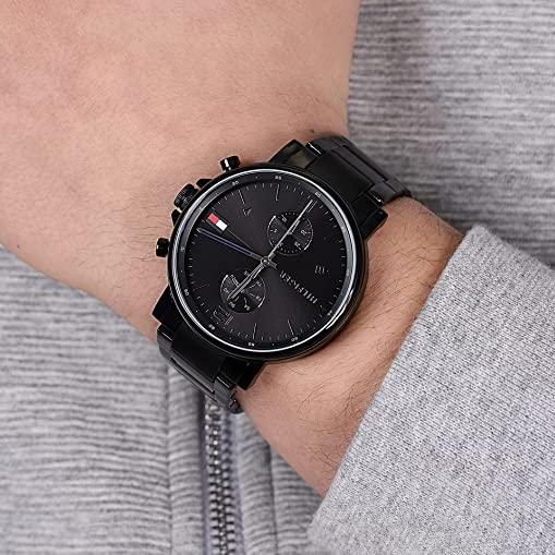 Tommy Hilfiger Daniel Black Dial Black Steel Strap Watch for Men - 1710414 Buy Now By Tommy Hilfiger