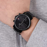 Tommy Hilfiger Daniel Black Dial Black Steel Strap Watch for Men - 1710414 Buy Now By Tommy Hilfiger