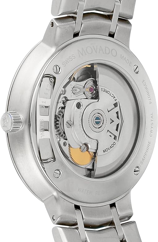 Movado 1881 Automatic Silver Dial Silver Steel Strap Watch for Men - 606915 Buy Now By Movado