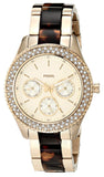 Fossil Stella Multifunction Gold Dial Two Tone Steel Strap Watch for Women - ES4756 Buy Now By Fossil