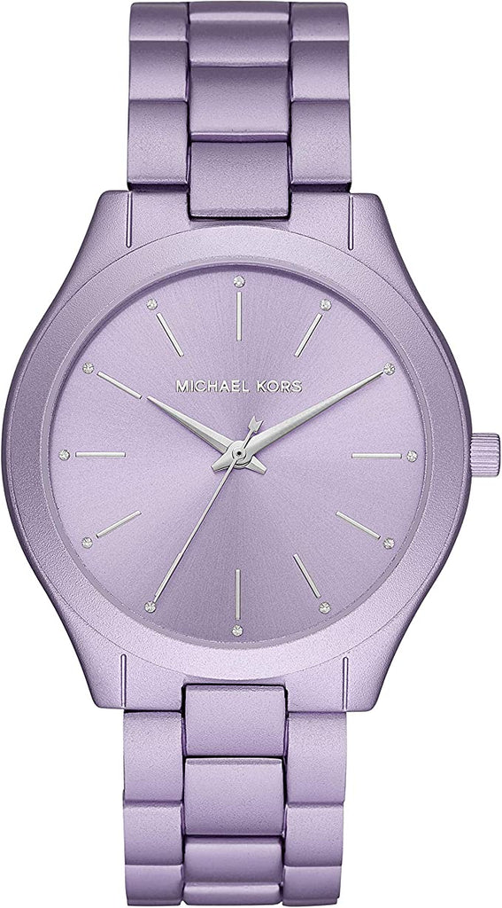 Michael Kors Slim Runway Quartz Purple Dial Purple Steel Strap Watch For Women - MK4540 Buy Now By Michael Kors
