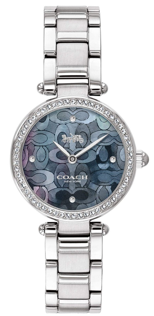 Coach Park Mother of Pearl Blue Dial Silver Steel Strap Watch for Women - 14503224 Buy Now By Coach
