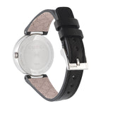 Gucci G Interlocking Black Dial Black Leather Strap Watch For Women - YA133501 Buy Now By Gucci