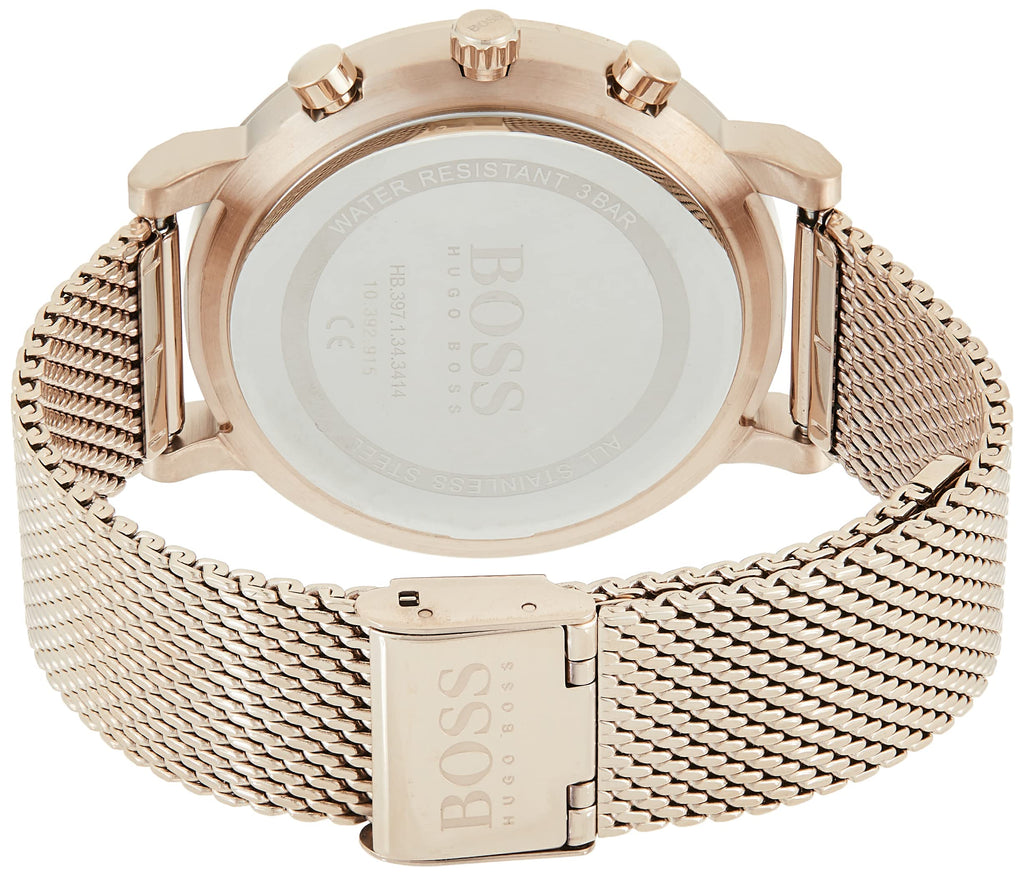 Hugo Boss Integrity Black Dial Gold Mesh Bracelet Watch for Men - 1513808 Buy Now By Hugo Boss
