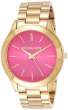 Michael Kors Slim Runway Pink Dial Rose Gold Steel Strap Watch for Women - MK3264 Buy Now By Michael Kors